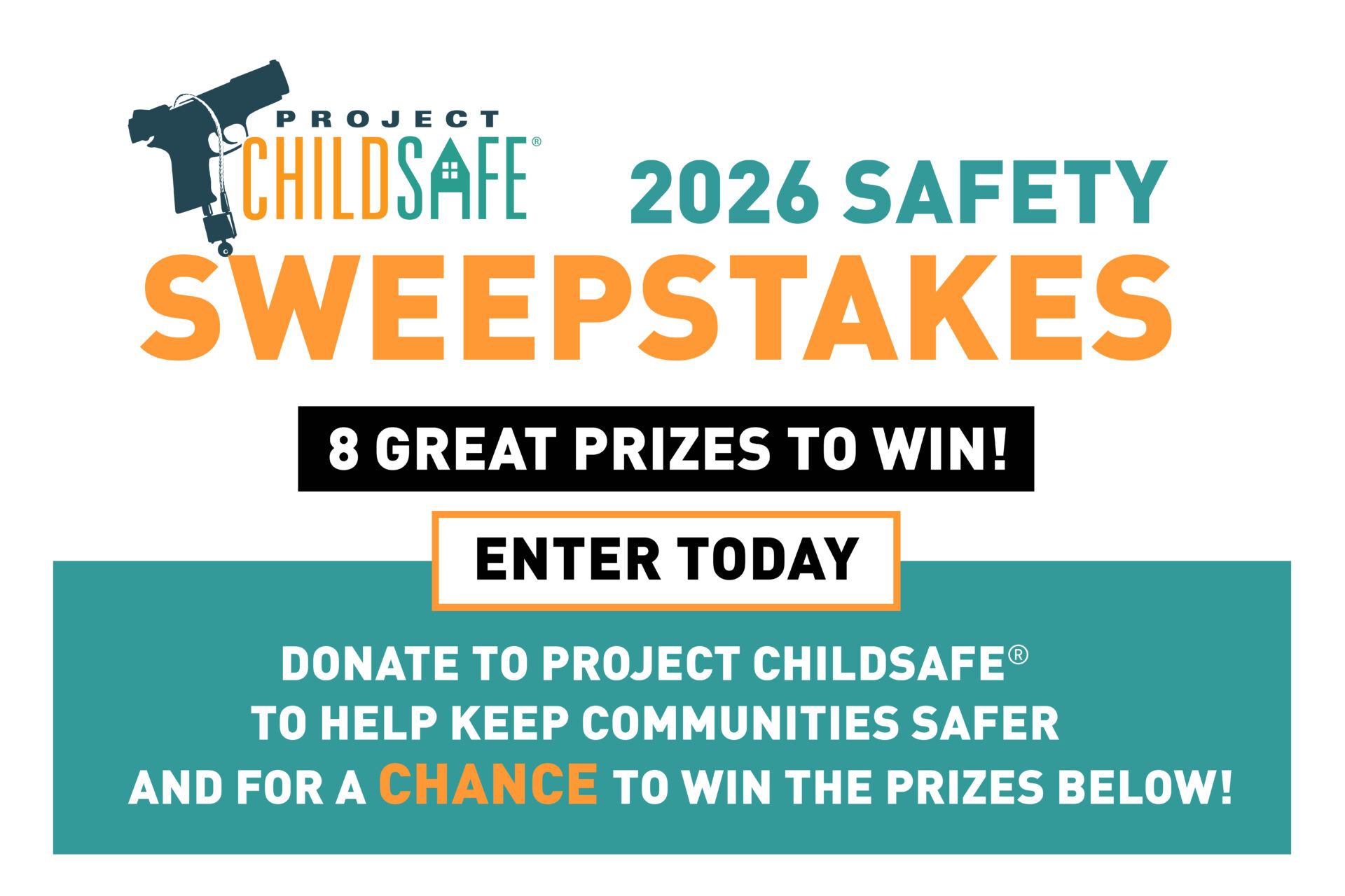 2026 Project ChildSafeâ Safety Sweepstakes Prizes