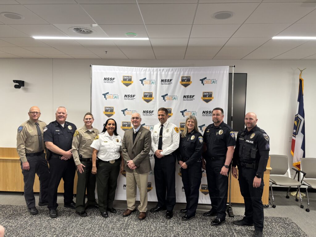 President and CEO of Project ChildSafe Program with Salt Lake Law Enforcement at the announcement of Project ChildSafe Salt Lake Kickoff initiative