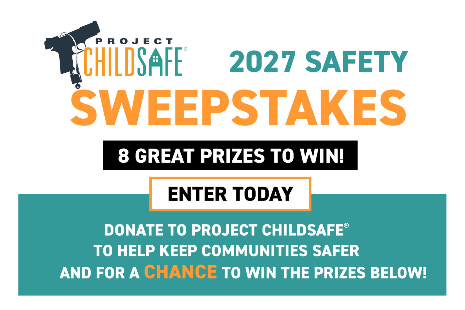 Project ChildSafe 2027 Safety Sweepstakes banner